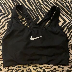 Black & White Nike Sports Bra